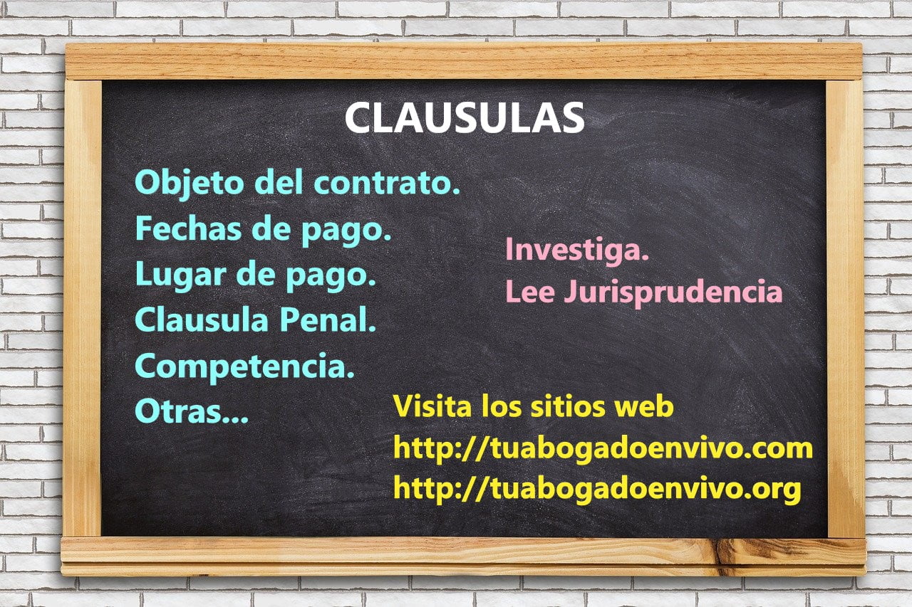 clausulas de contrato