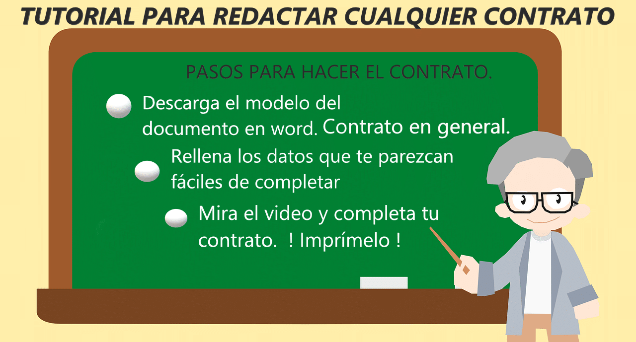 redactar un contrato en general con abogado