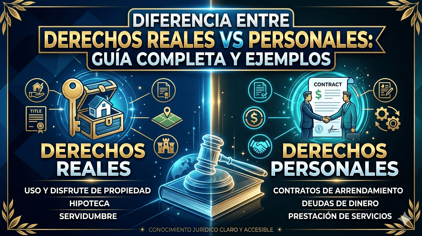 diferencia entre derechos reales vs personales