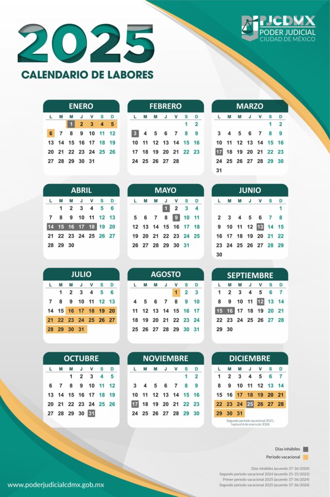 juzgados cdmx dias inhabiles