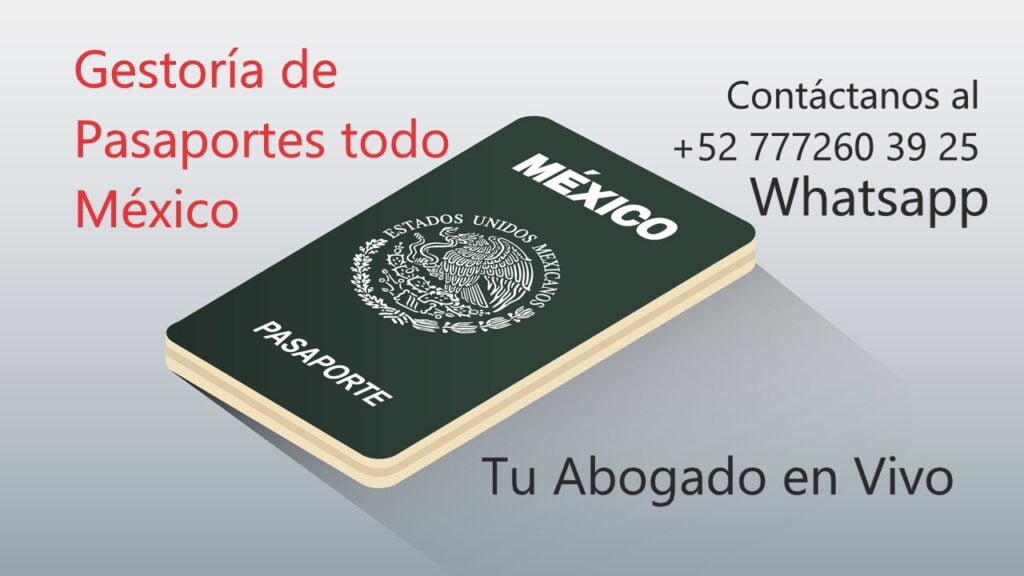 OFICINAS DE PASAPORTES DE MÉXICO. Trámites. 1 pasaporte mexico