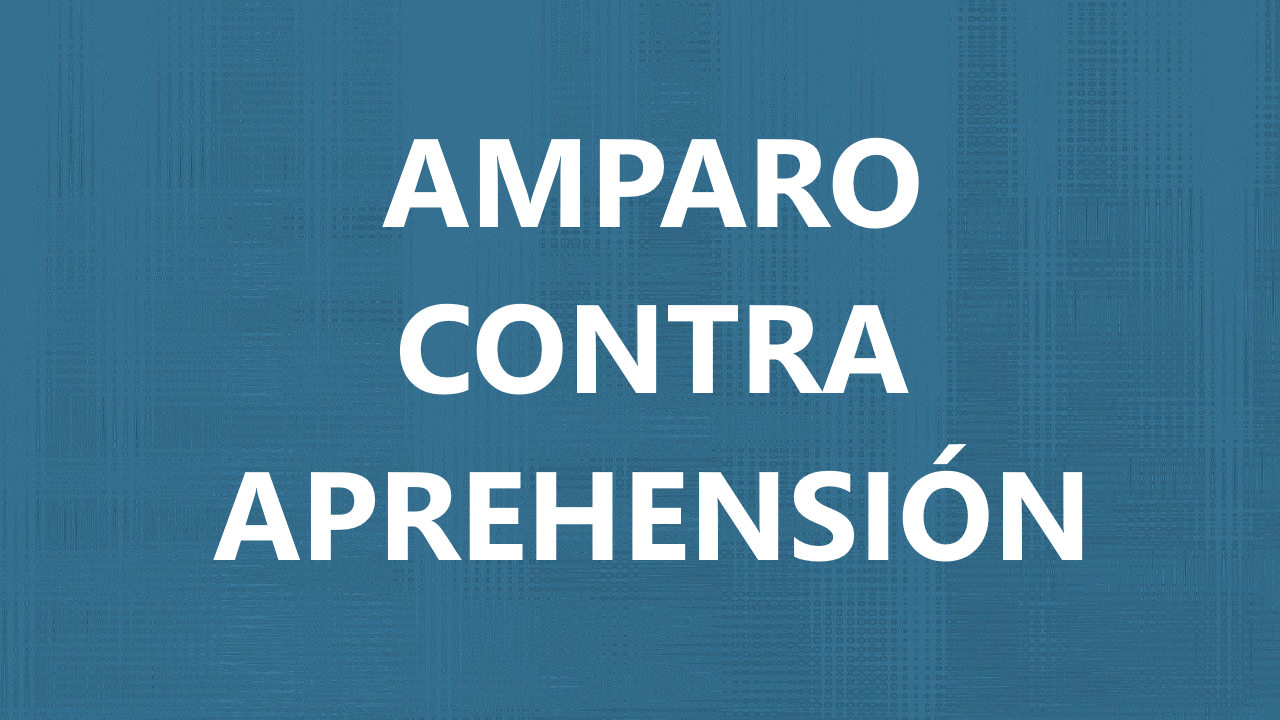 amparo contra aprehension