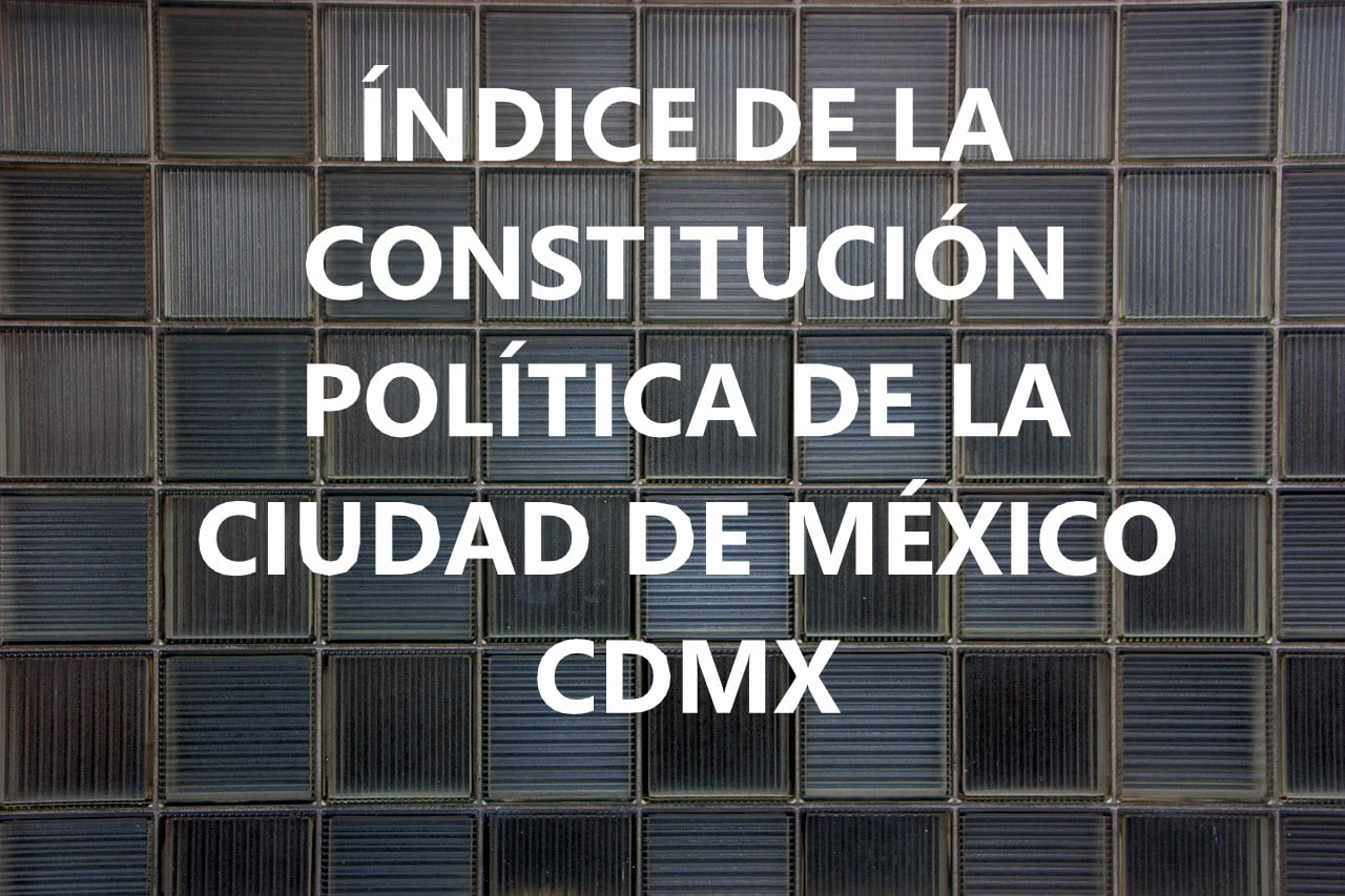 constitución política de la cdmx