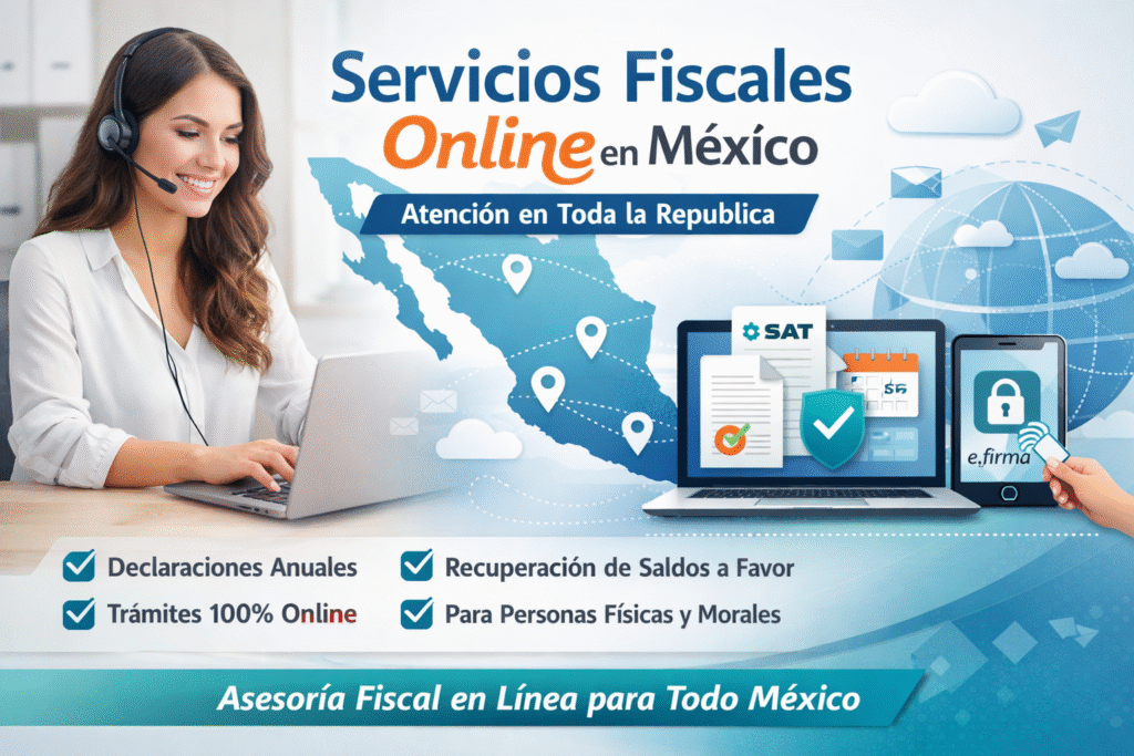 Servicios Fiscales Online en México.